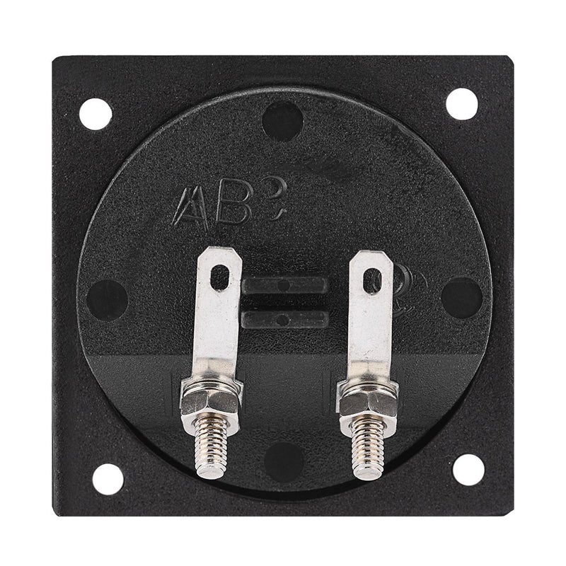 ZERONE Round Speaker Box Terminal, Subwoofer Box Terminal Cup Silver Push Spring Loaded Jacks Double Binding Post Speaker Terminal Plates Repalcement for DIY, Black - Image 2